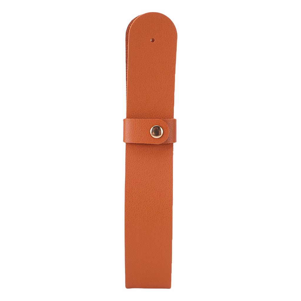 2PCS PU Leather Curtain Rod Holder Wall Hanging Curtain Rod Bracket Mounted Loop Straps with Screws for Wall Pole Boho
