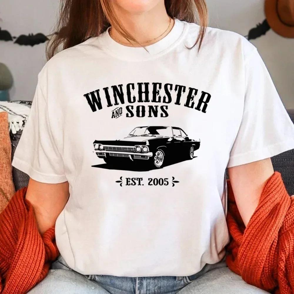 Fashion Supernatural T-Shirt Women s Designer Manga Summer T-Shirt Women s Manga Clothing Aesthetic Harajuku Clothing Plus Size 4XL