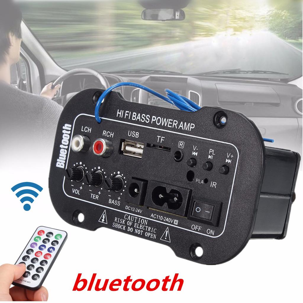 

50 Вт усилитель на плате аудио усилитель басов Bluetooth DIY модуль усилителей мощности AUX TF карта USB для автомобиля грузовика RV