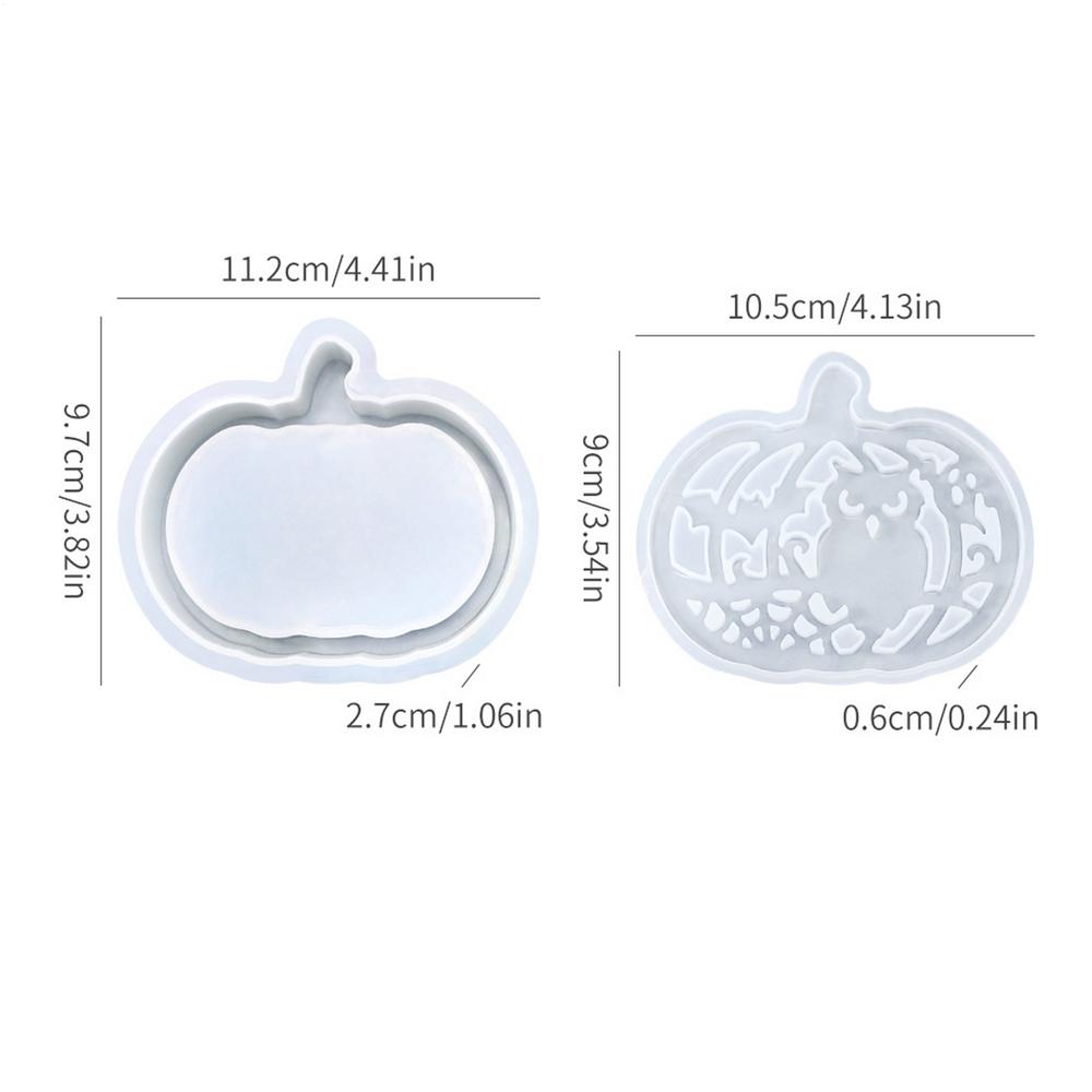 Pumpkin Silicone Mold Pumpkin Lamp Thanksgiving Silicone Molds Resin Casting Craft Supplies for Halloween Decorations Plaster