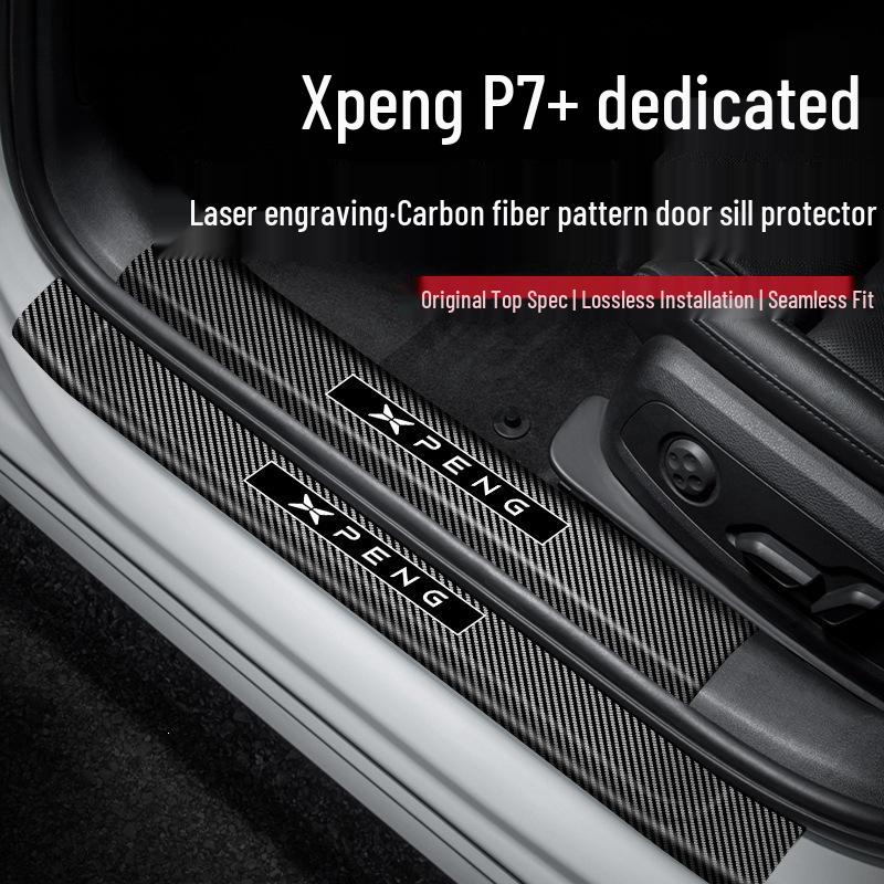 Xiaopeng P7+ Interior Essentials: Full Set of Door Sill Protectors & Trunk Liner Accessories