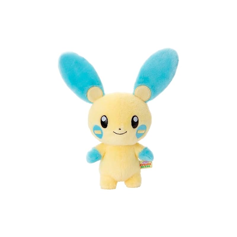 Takara Tomy Arts (TAKARATOMY A.R.T.S) Pokemon Ich wähle dich! Pokemon Get Kuscheltier Minun Kuscheltier, ca. 25 cm groß