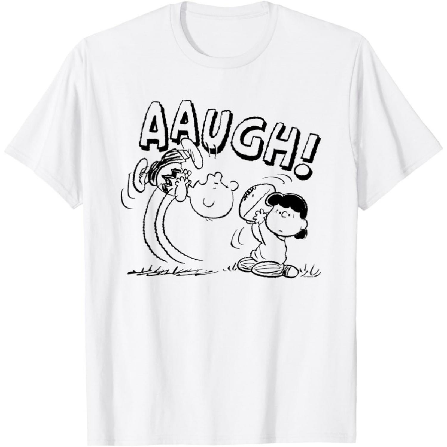 Peanuts - Charlie Brown Lucy Football Kick Aaugh T-Shirt S