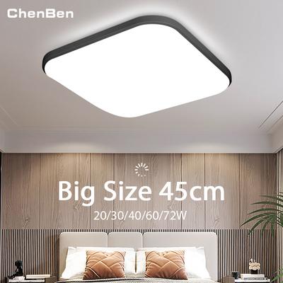 Square Led Ceiling Lamp Chandelier 85-220V Panel Lamps Bathroom Lights Fixture 18inch Large Led Ceiling Light for Living Room