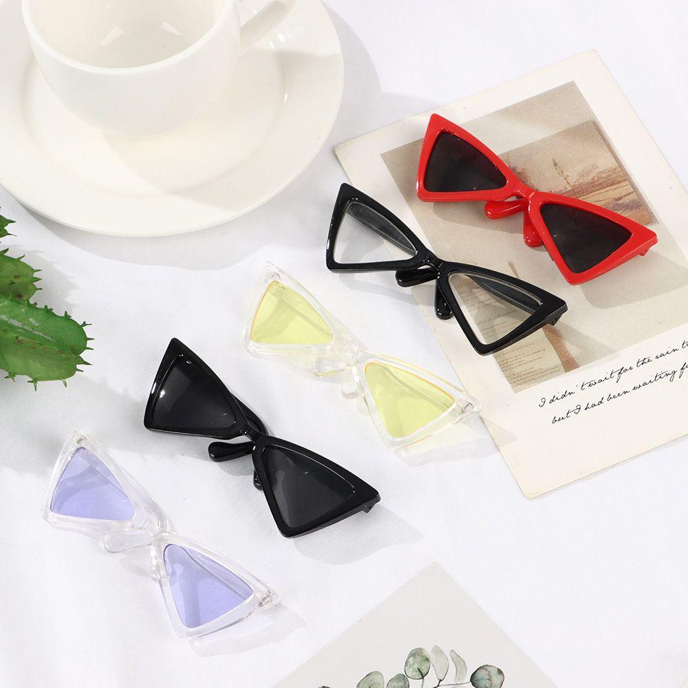 Doll Accessories Optionally Cools Triangle Frames Mirror Photograph Props Cat Glasses Pet Eyeglasses Dog Sunglasses