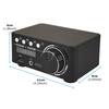 Bluetooth 5.3 TPA3221 Class D Power Mini Amplifier 2.0 Digital Amplifier 100Wx2 200W Home Audio System with PC USB