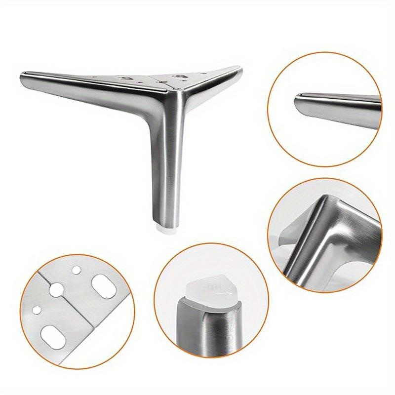 4pcs Modern Metal Furniture Legs Furniture Legs Replacement for Dresser Cabinet Couch