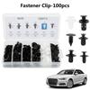 100 STÜCKE/Set Auto Befestigungsclips Set Universal Wiederverwendbar Kunststoff Türverkleidung Befestigungselemente Kit Mehrere Größen Auto Clips Set Autoreparatur