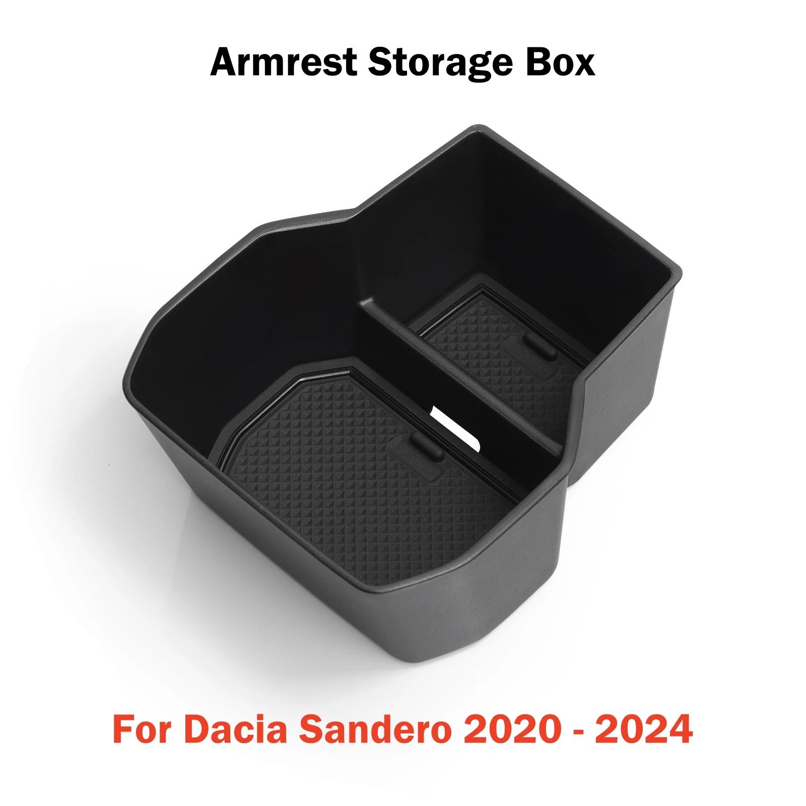 

For Dacia Sandero 2020 2021 2022 2023 2024 Center Console Armrest Storage Box Car Tray Organizers Accessories Tidying
