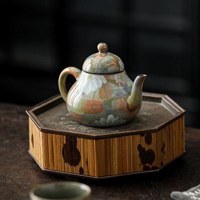 Hand-made Small Daisies Teapot Japanese Retro Small Filter Hand Pot Present For Tea Lovers