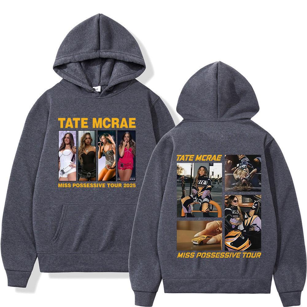 Tate McRae Miss Possessive Tour 2025 Graphic Hoodie Men Women High-quality Sweatshirts Long-sleeved Fashion Comfort Sweatshirt