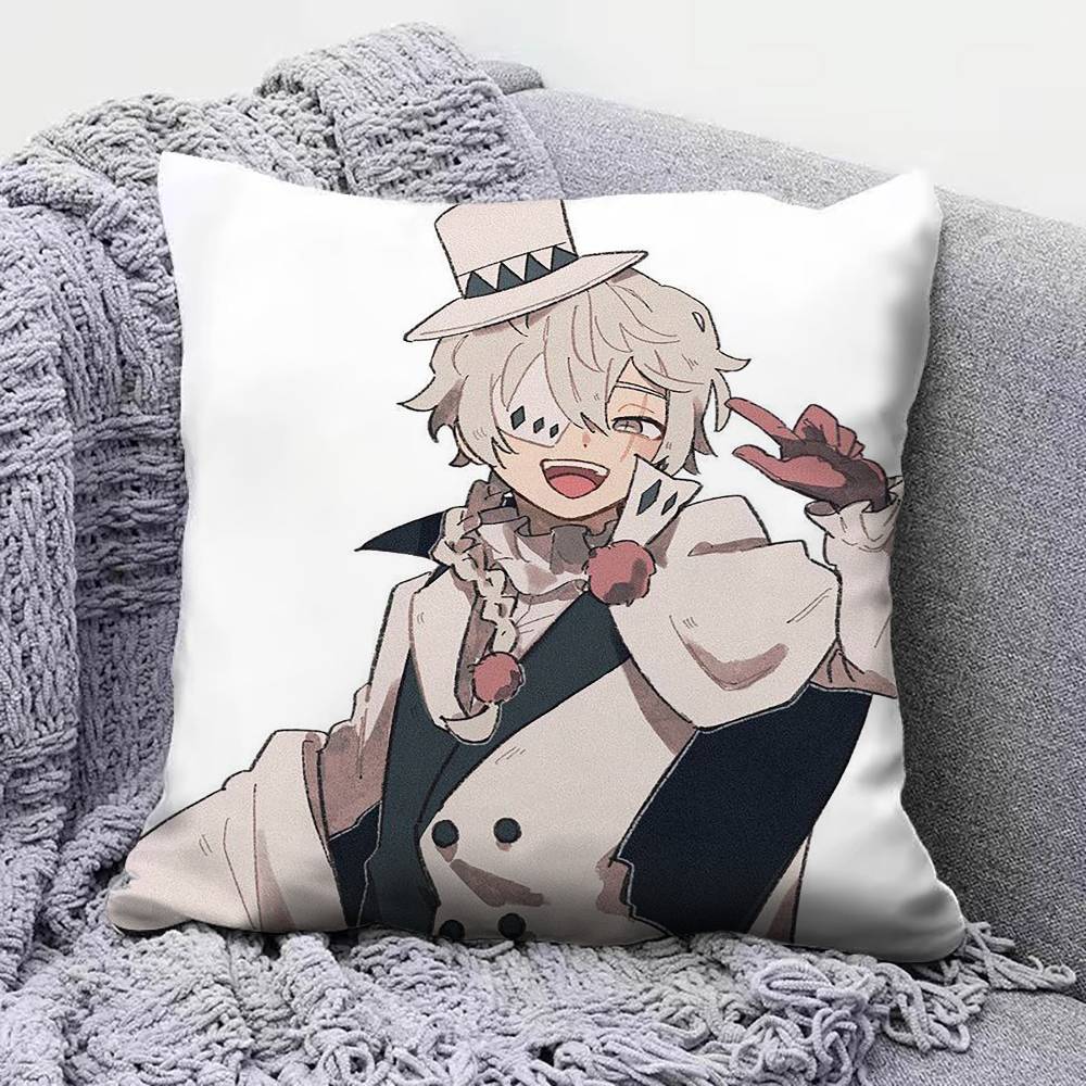 BSD Bungo Stray Dogs Nikolai Gogol   Pillow Covers, Home Sofa Cushion Covers and Aecorative Custom