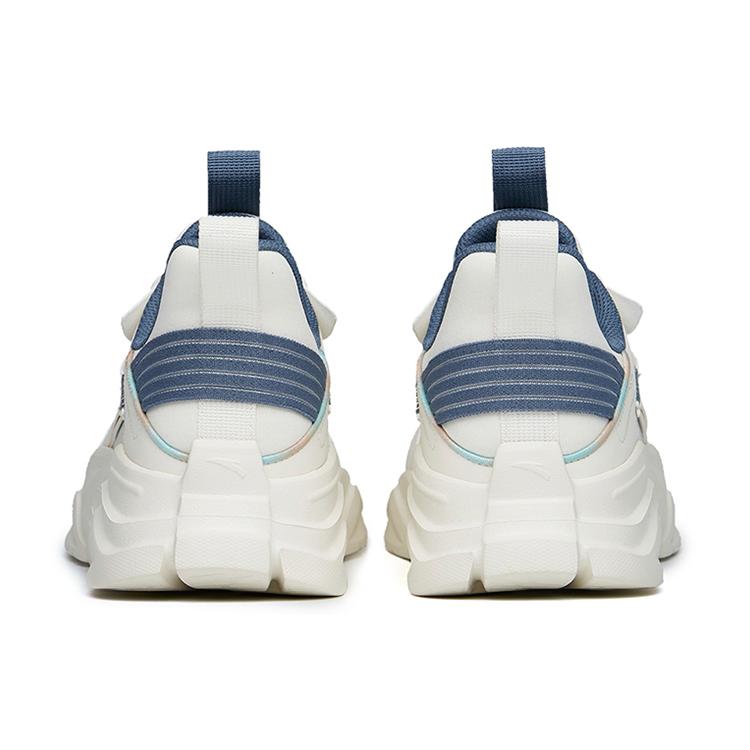 New Anta Life Collection Cushioning, Slip Resistant, And Abrasion Resistant Low Top Sports Casual Shoes Blue White 912228820-11