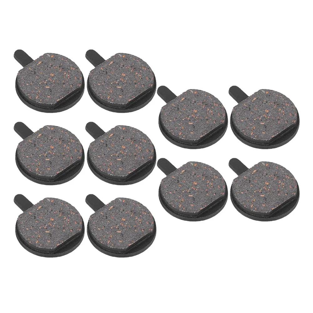 5 Pair Resin Mountain Bike Disc Brake Pads Black Semi Metal Mountain Bike Brake Replacement Low Noise L-02 Brake Pads