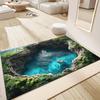 Scenic Waterfall Rug for Nature Lovers  Relaxing Landscape Decor Indoor Outdoor Area Rugs Anti slip carpet can be machine washed