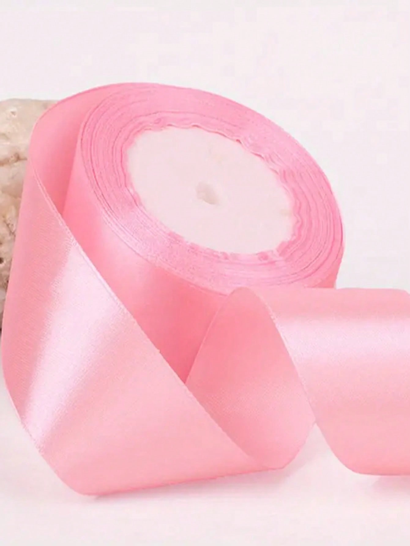 

New 25 Yards Long/1.57 Inch Ribbon, Weaving Ribbon. Hook Hat Weaving, Wedding Cake Gift Packaging DIY 1Roll S розовый