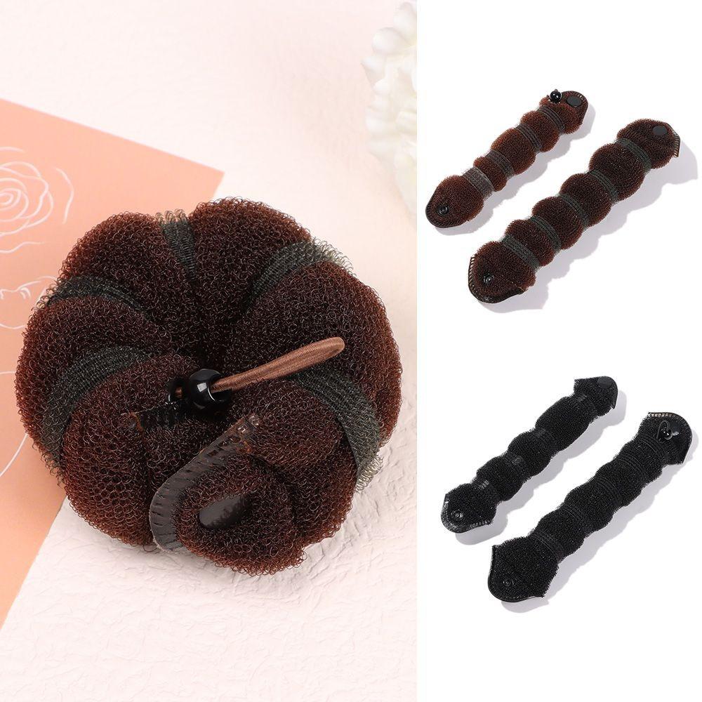 DIY Donut Hair Curler Durable Meatball head hair maker Foam Sponge Bun Shaper  Hair Styling Tools