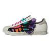adidas Originals Han Meilin X Zapatillas Superstar 80S de Cuero de Gallo de Caña Baja Zapatillas Unisex Blanco Negro Rosa ID4386