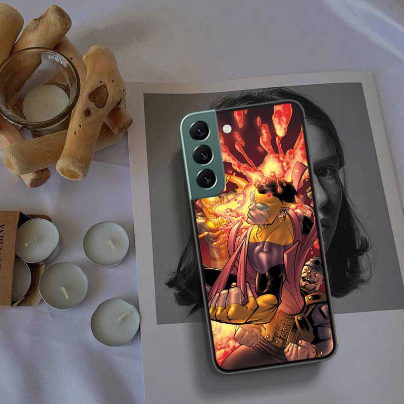 Cartoon Invincible Phone Case For Samsung Galaxy S22 S25 Ultra S21 S10 Plus S26 Edge S20 S23 S24 FE Cover Silicone Soft TPU