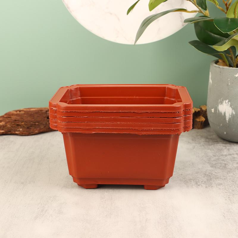 5 Adet Saksı Dikdörtgen Klasik İç Mekan Bitkileri Fide Plastik Bonsai Ev Ofis Kaktüs Saksısı Çiçek Saksısı Bahçecilik Saksısı