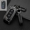 Zinc Alloy + Leather Car Key Case Cover for VW Volkswagen Golf 7 MK7 Tiguan MK2 For SEAT Ateca Leon FR 2 Ibiza For Skoda Octavia