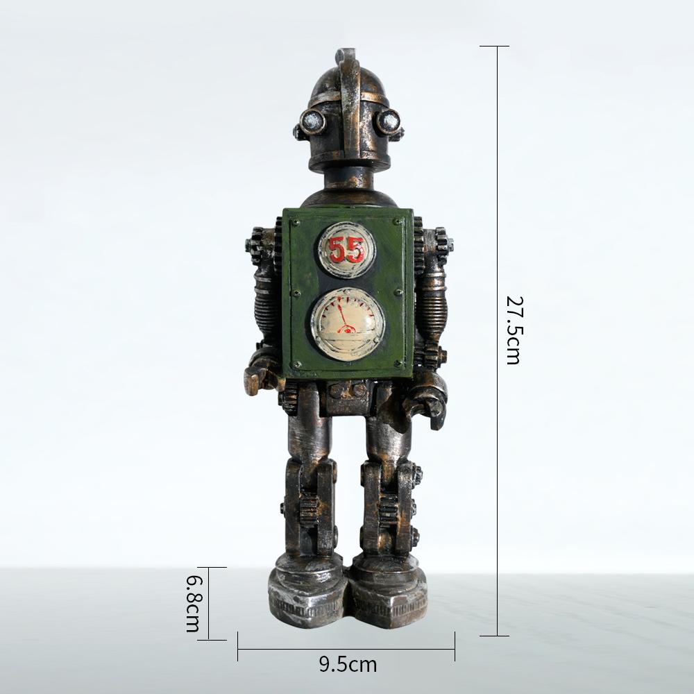 

American retro robot model ornaments home living room TV cabinet wine cabinet window decorative ornaments crafts зелений