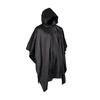 Rain Poncho Black Ripstop Fabric US Military Style MIL-TEC - - -