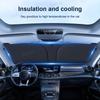 SEAMETAL Car Windshield Curtains UV-Reflective Laser Layer Sun Shade Windscreen Sun Protection Cover Cooling Heat Shield Curtain