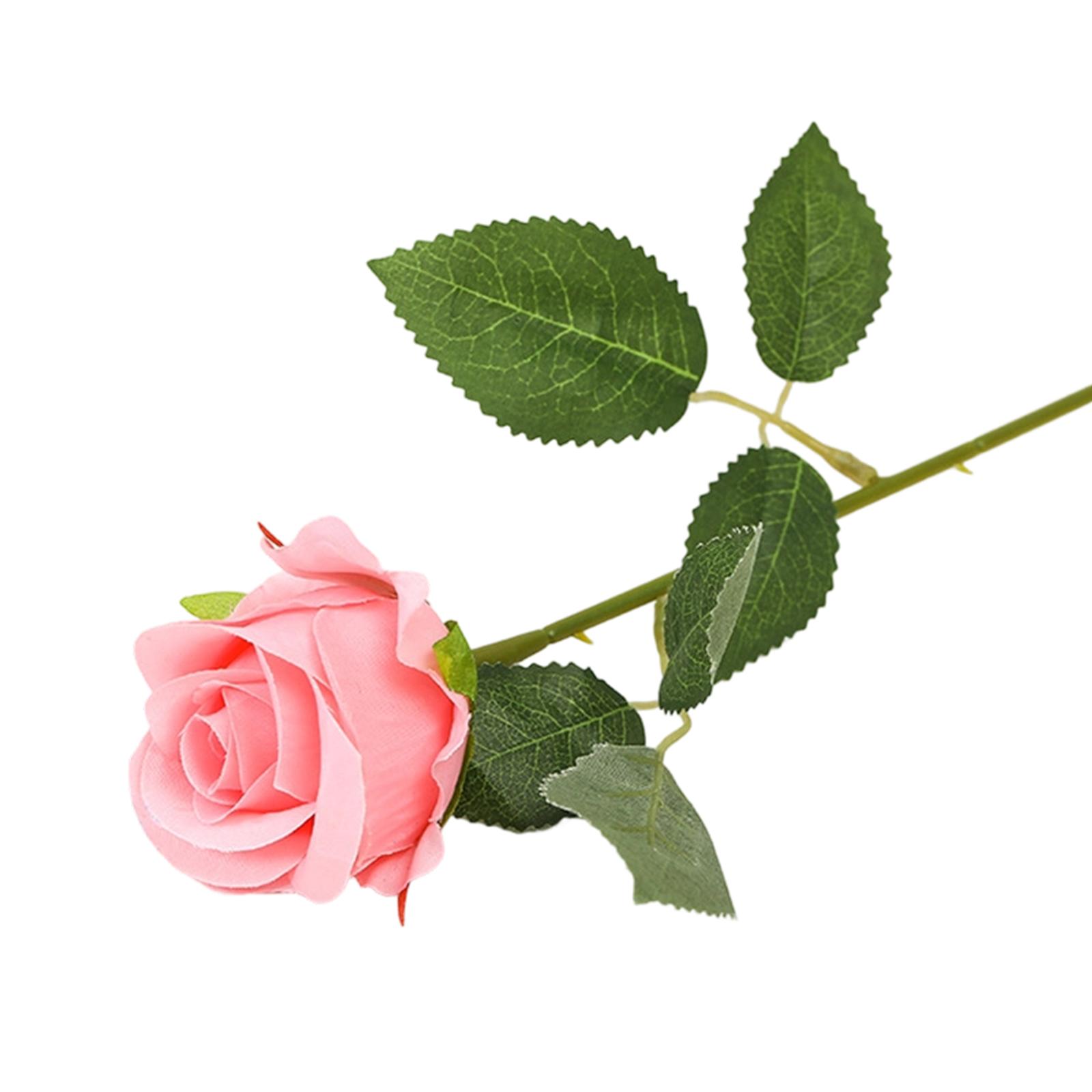 

Realistic Red Artificial Rose Bouquet, Lifelike Wedding Rose Decoration, Suitable For Parties And Home Décor, Artificial Flowers. рожевий