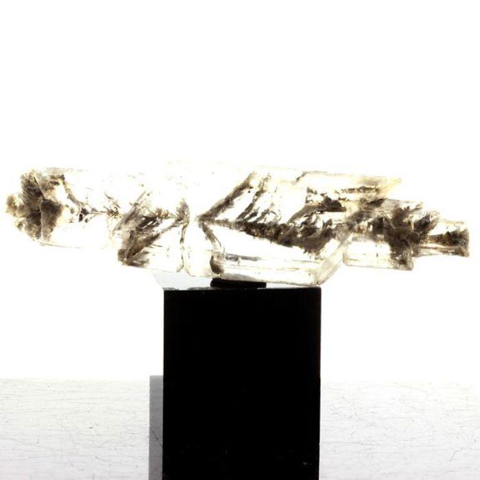 Steine ​​und Mineralien. Gips. 132,0 ct. Le Monestier-du-Percy, Isère, Frankreich..