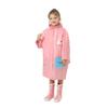 Cartoon Kinder Wasserdichtes Poncho mit Rucksackplatz - Verdickter Ganzkörper-Regenmantel für Grundschuljungen & -mädchen