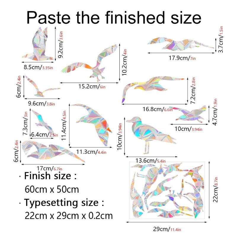 Rainbow Maker Sun Catcher Wall Stickers Cat Bird Star Mushroom Moon Sun Diy Window Glass Electrostatic Prisms Sticker