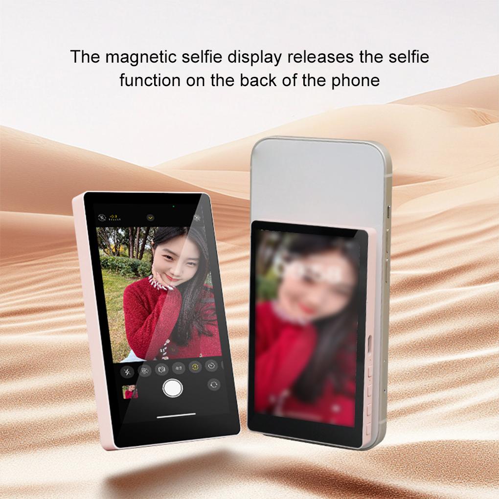 Smartphone Wireless Magnetic Monitor Screen For Smartphone Vlog Live Stream Video Recording Outdoor Selfie Assistanc Screen New