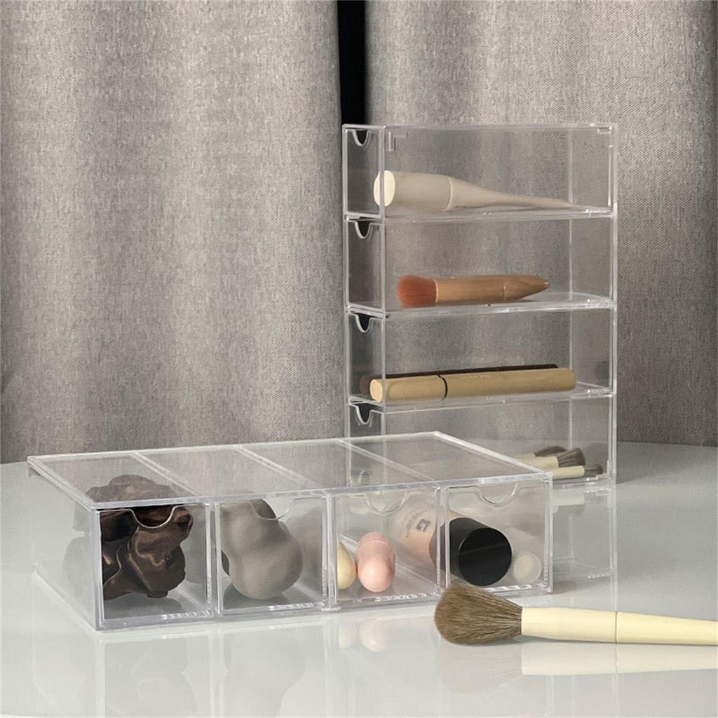 Drawer Style Transparent Jewelry Box Large Capacity Ring Earring Necklace Acrylic Jewelry Sorting Box Bedroom Jewelry Organizer