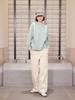 AYIHOLIC CASHMERE Back Slit Raglan Round Knit