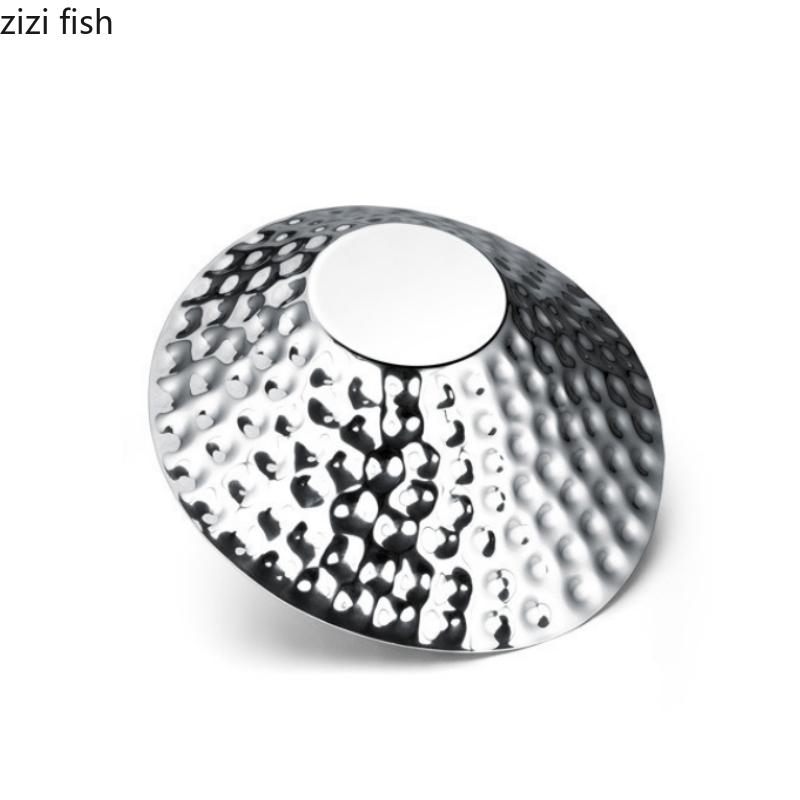 Stainless Steel Fruit Plate Irregular Dining Plates Dessert Plate Fruit Bowls Salad Bowl Snack Bowl Pastry Plates Snack Bowls