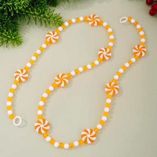 Christmas Candy Garland Plastic Peppermint Candy Bead Christmas Tree Garland for Xmas Tree Wreath Fireplace Holiday Party Supplies