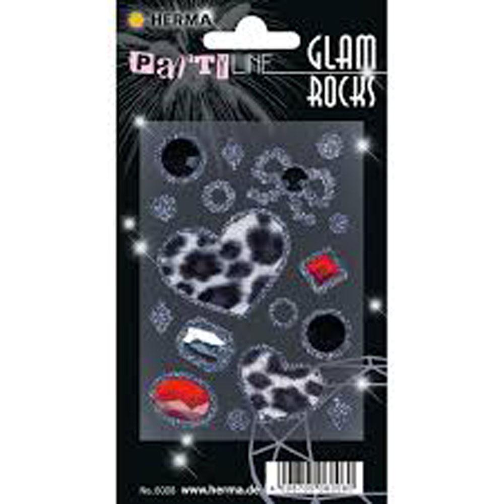 Herma Glam Rocks Sticker (Fur Heart)