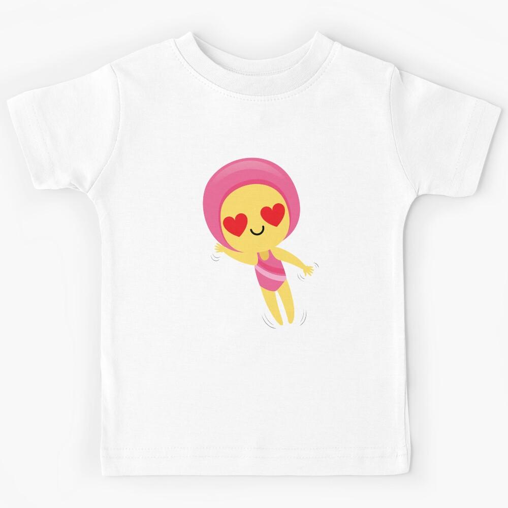 Swim Girl Emoji Kids T-Shirt 170