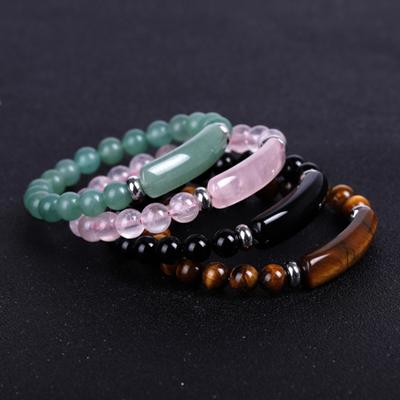 Perlen Armband Polieren Dekorieren Ornament Attraktives Tigerauge Stein Armband Schmuck Zubehör