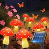 2026 Luce Fatata di Natale Solare LED Lampada a Fungo Per Giardino Cortile Esterno Impermeabile Decorazioni per Feste di Matrimonio 8-20 LED