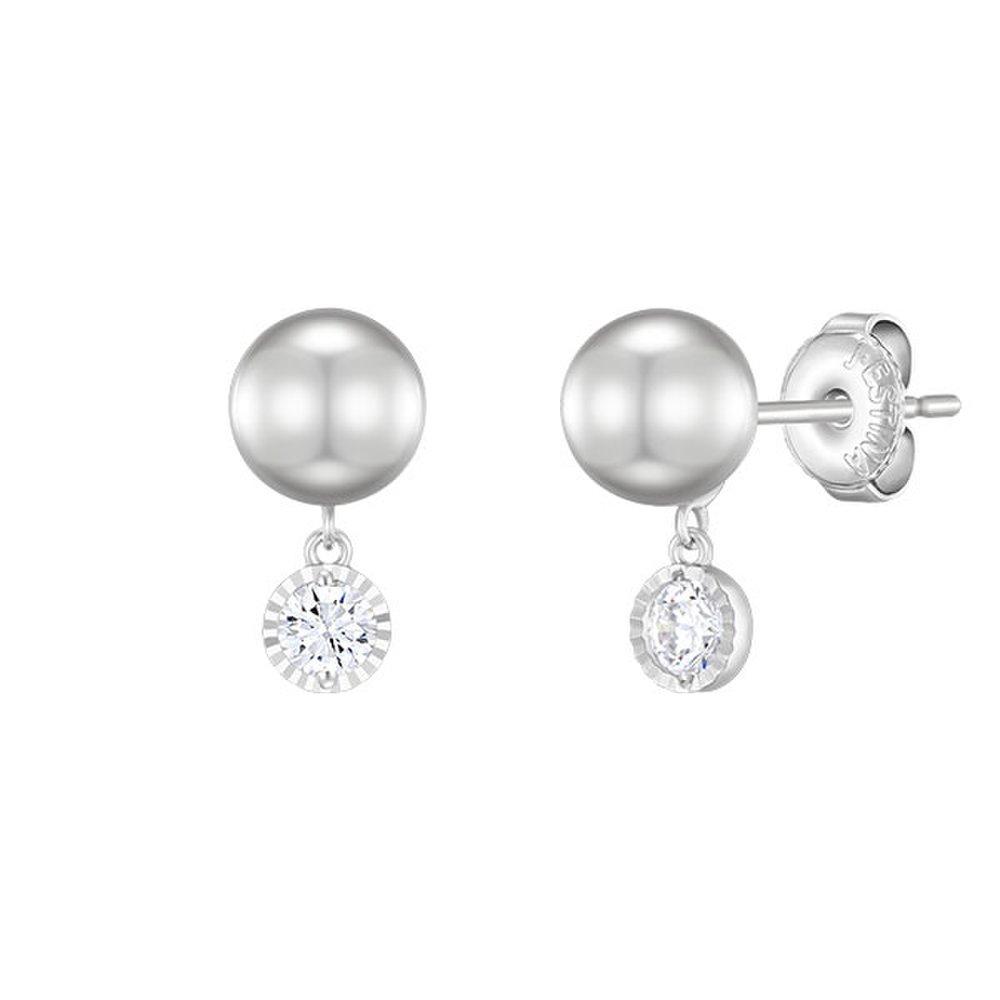 Basic Perlina Gray Pearl Earrings (Jjp1Ei4Bf221Sw000)