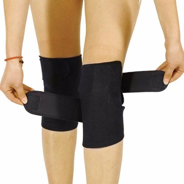 1 Paar Selbsterwärmende Magnetische Kniebandage Stützpolster Therapie Thermischer Schutz