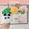 Adorable Panda Plush Keychain Cute Animal Doll Short Plush Hanging Accessory