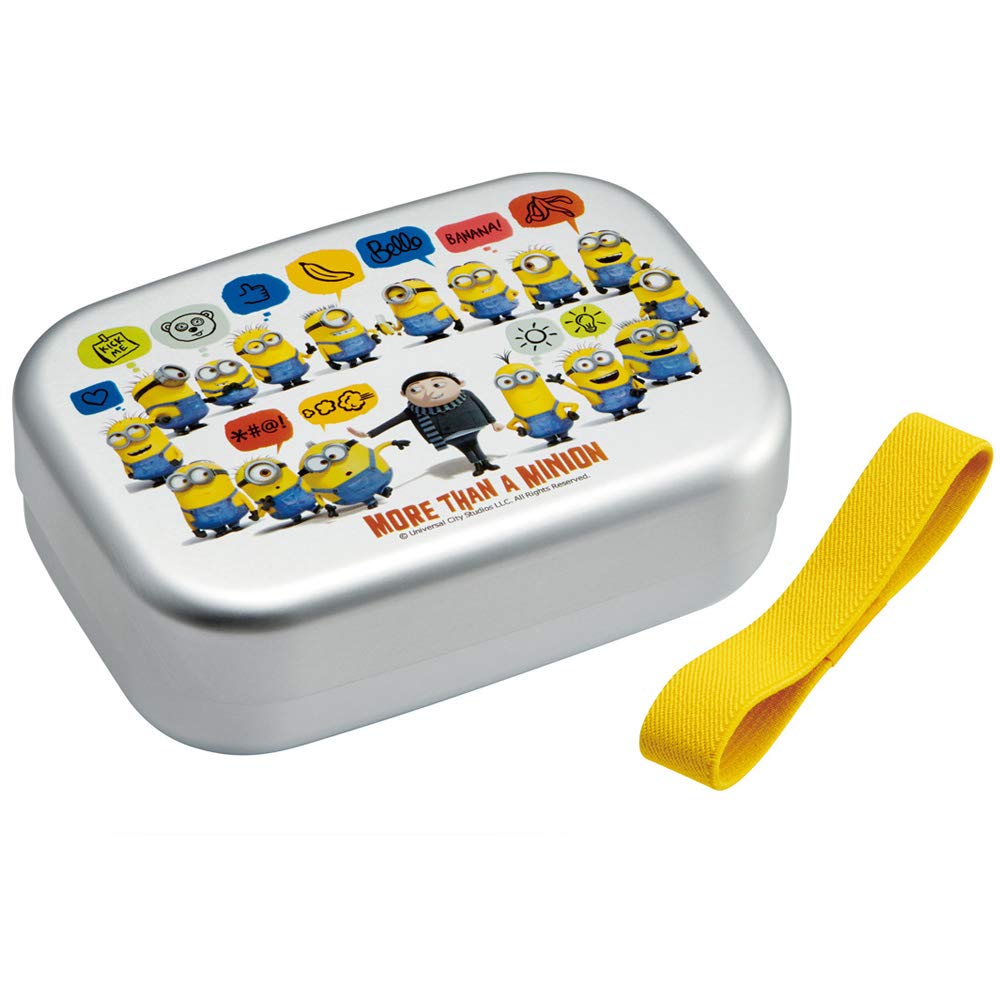 Skater Aluminum Lunch Minions Made In Children's Box, 370ml, Fever, Japan, ALB5NV-A