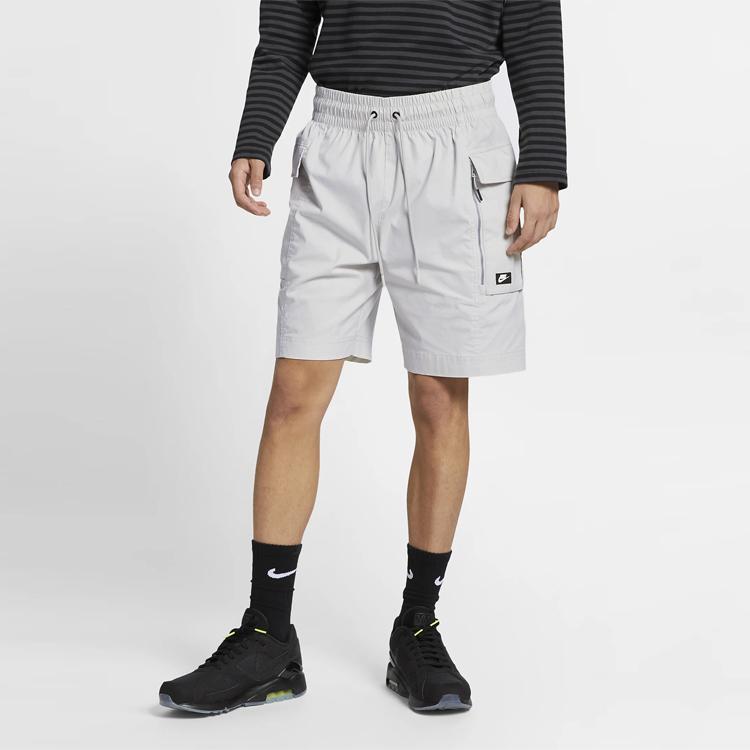 Nike Running Sports Cargo Shorts With Large Pockets Men Bottoms Beige AR2374-072