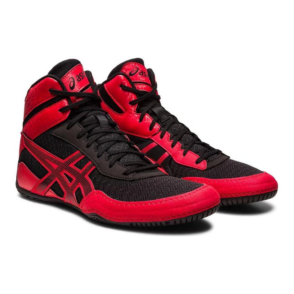 ASICS MATCONTROL 3 Black Classic Red Low-Top Flexible Wrestling Sneakers 1081A053-002