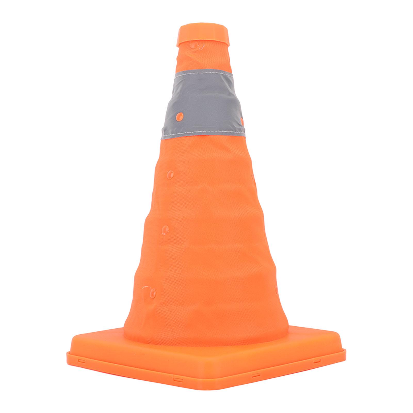 Traffic Safety Cones Reinforced Base Folding Foldable Reflective Traffic Cones 30cm Height