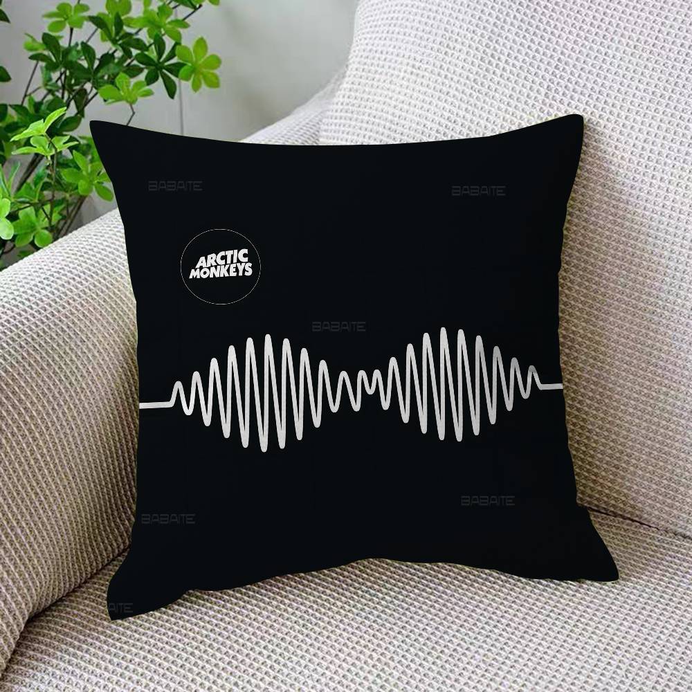 A-Arctic M-Monkeys Rock Band Music Cushion Cover Car Throw Pillow Case For Sofa Car Christmas Gift 40X40Cm 45X45Cm