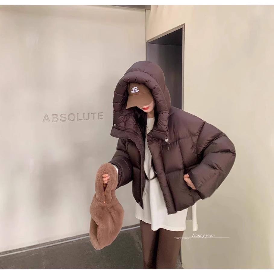 

Kendall Hoodie Winter 2024: Women s Loose, Thickened Short Down Cotton Coat Medium